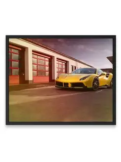 Постер, Феррари ferrari 488 gtb im 40х50