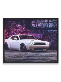 Плакат 40х50, Додж dodge challenger