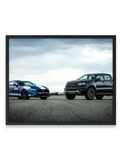 Постер, Форд ford ranger ford mustang gt fastback 40х50