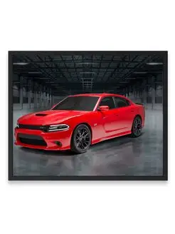 Постер 40х50, Додж dodge charger super scat pack