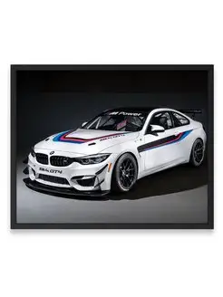 Постер 40х50, Бэха bmw m4 gt4