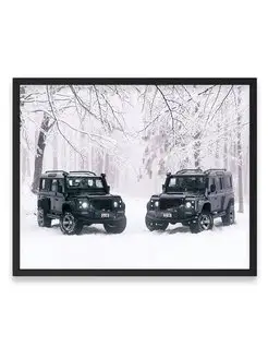 Плакат 40x50, Суперкар ares design land rover defender 110