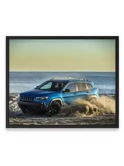 Постер, плакат, Суперкар jeep cherokee trailhawk 40х50