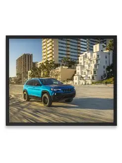 Постер, плакат, Суперкар jeep cherokee trailhawk suv 40х50