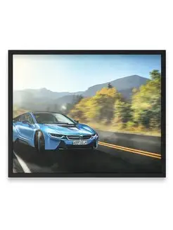 Постер, плакат 40x50, Бэха bmw i8 b