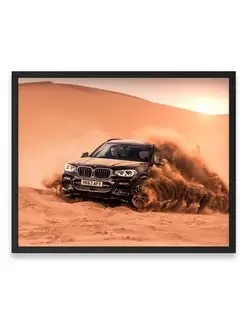 Постер, Бумер bmw x3 xdrive30d m sport offroading 40х50