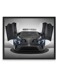 Постер 40x50, Форд ford gt liquid carbon