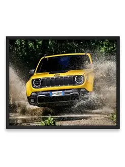 Плакат, Джип jeep renegade trailhawk 40х50