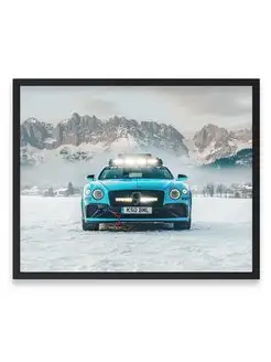 Плакат интерьерный, Бэнтли bentley continental gt ice 40х50