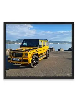 Постер, Мерседес g and b design mercedes benz g wagon 40х50