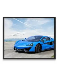 Постер 40х50, Макларен blue mclaren