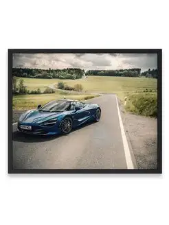 Постер 40x50, Макларен blue mclaren