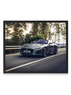 Постер, плакат 40х50, Ягуар jaguar f type p300 coupe first