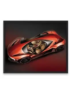 Постер, Суперкар deadpool concept car 40х50