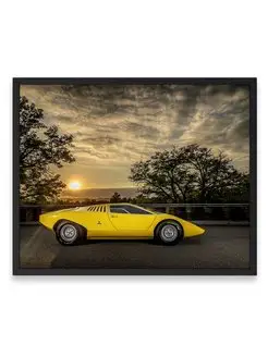 Постер 40x50, Ламборгини lamborghini countach lp500