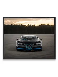 Постер 40x50, Бугатти bugatti chiron photoshoot