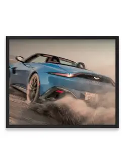 Постер, Астон Мартин aston martin vantage roadster in desert