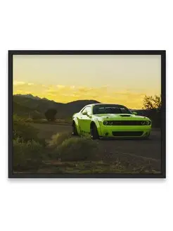 Постер 40x50, Додж dodge challenger gr