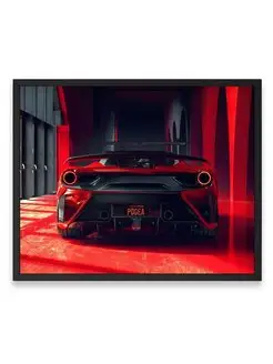 Постер, плакат 40x50, Феррари ferrari 488 gtb