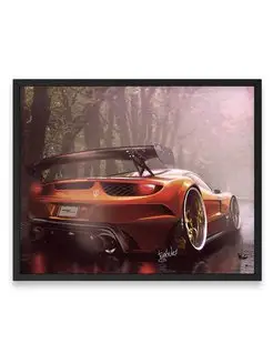 Постер 40x50, Феррари ferrari italia art design