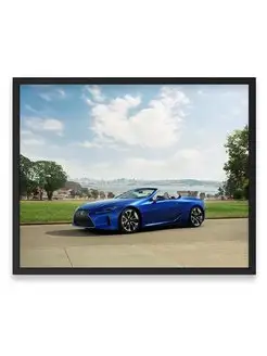 Постер в комнату, Лексус lexus lc 500 convertible 40х50