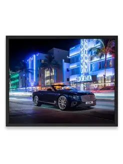 Постер 40x50, Бэнтли bentley continental gt v8 convertible