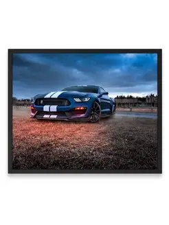 Плакат интерьерный, Форд ford mustang shelby gt500 40х50