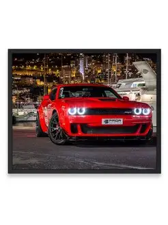 Постер, Додж dodge challenger hellcat prior design 40х50