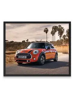 Постер, плакат 40х50, Суперкар mini cooper s