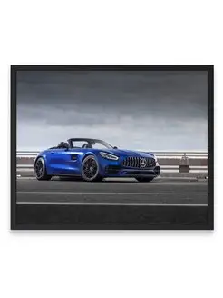 Постер в комнату, Мерседес mercedes amg gt c roadster 40х50