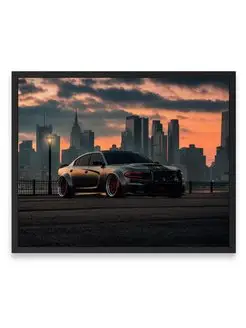 Постер, Додж dodge charger srt hellcat enforcer 40х50