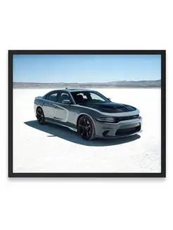 Постер, плакат, Додж dodge charger srt hellcat 40х50