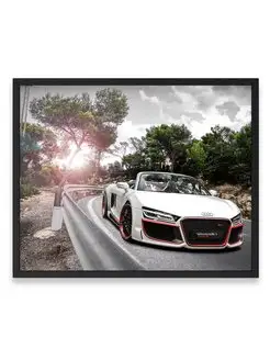 Плакат 40х50, Ауди audi r8 v10 spyder reg