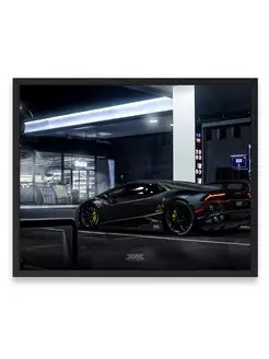 Постер 40х50, Ламборджини lamborghini black