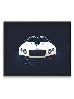 Плакат, Бэнтли bentley continental gt3 40х50