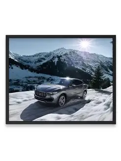 Постер, плакат, Спорткар maserati levante 40х50