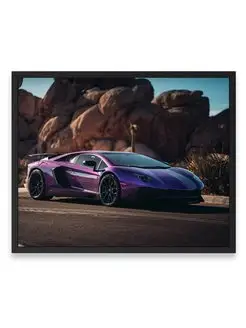 Постер, Ламборджини lamborghini aventador lp 750 sv 40х50