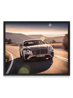 Плакат 40х50, Бэнтли bentley continental gt