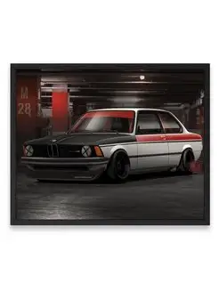 Постер, плакат, Бэха bmw m3 e30 40х50