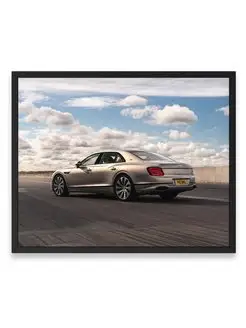 Плакат 40х50, Бэнтли bentley flying spur blackline