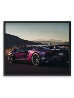 Постер, Ламборджини lamborghini aventador lp 750 sv 40х50