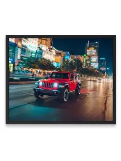 Постер, плакат, Джип jeep wrangler 40х50