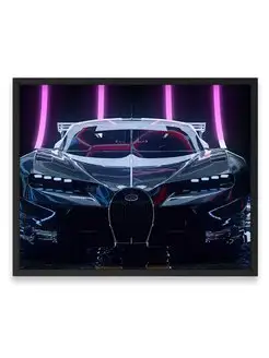 Плакат 40x50, Бугатти bugatti chiron cgi artwork