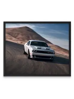 Постер 40x50, Додж dodge challenger srt hellcat widebody