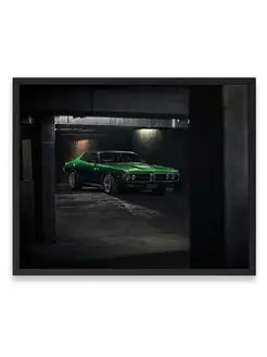 Постер, Плакат, Додж dodge charger muscle car 40х50