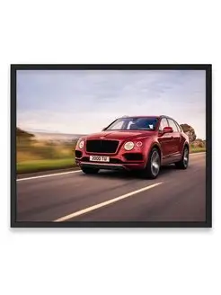 Постер 40х50, Суперкар bentley bentayga v8