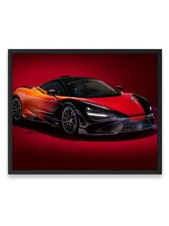 Постер, плакат, Макларен mclaren 765lt 40х50