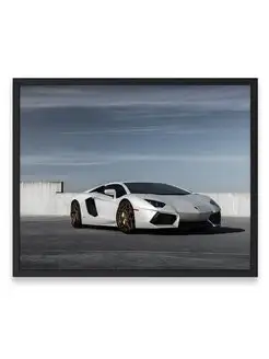 Постер, Ламборджини lamborghini aventador 40х50