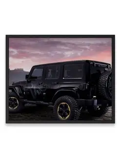 Постер, плакат, Машина wrangler j 40х50