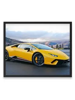 Плакат интерьерный, Ламборгини lamborghini huracan 40х50